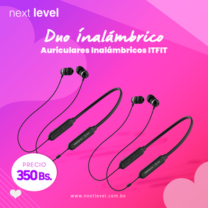 Auriculares inalámbricos ITFIT SKU: GP-OAU019SABBW