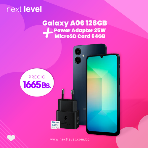 Galaxy A06 (128GB) SKU: SM-A065MZKGBVO