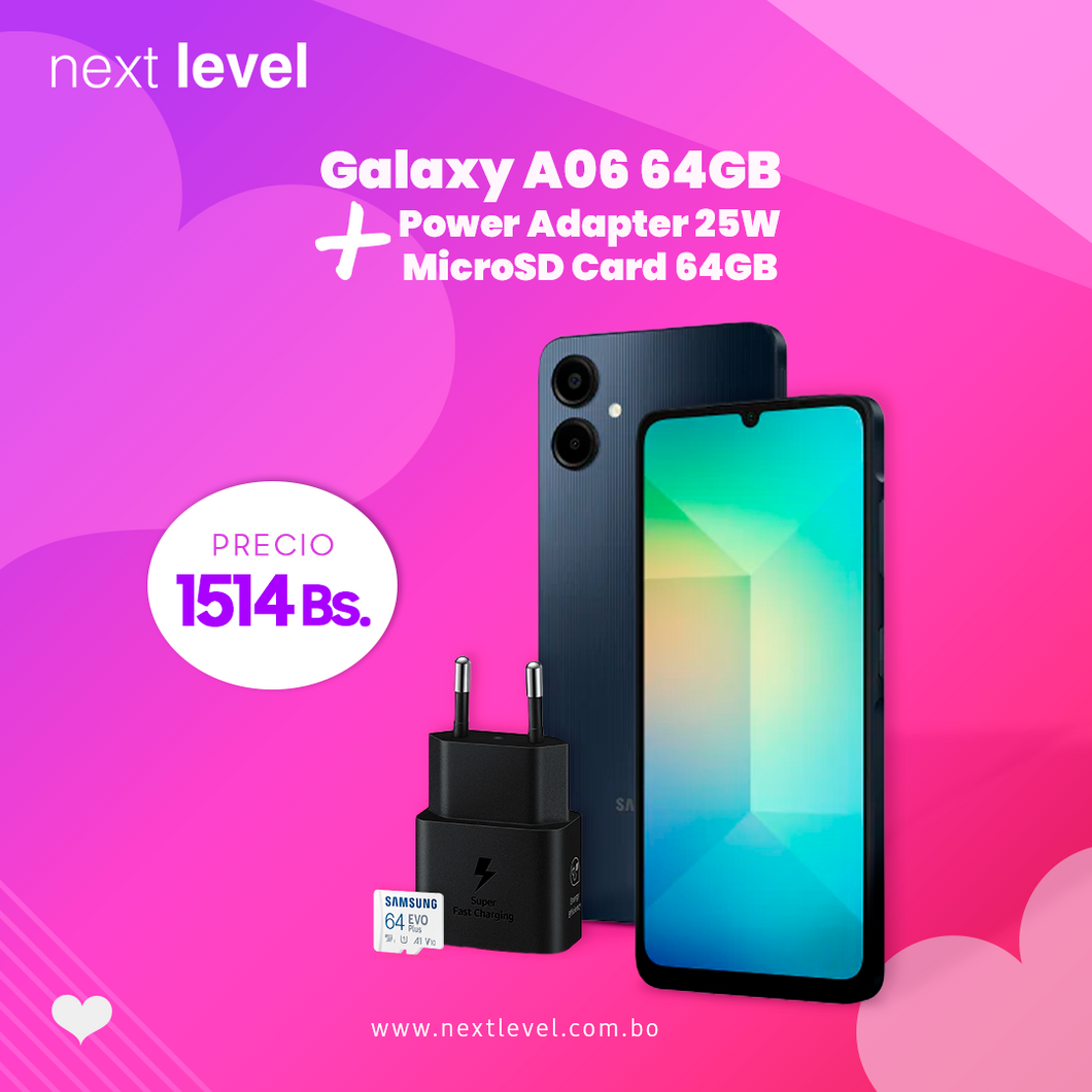 Galaxy A06 (64GB) SKU: SM-A065MZKGBVO