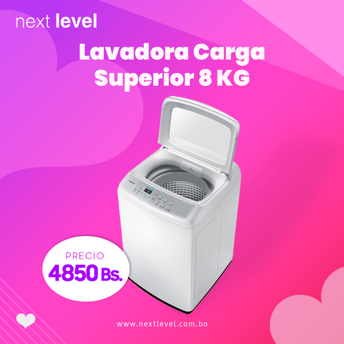 Lavadora Carga Superior 8 KG Blanco  SKU: WA80H4200SW